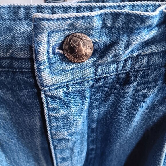 sz 10 27x27 Vintage Jeans Russ Sport High-Waist Pleated Elastic Back Waistband - Picture 5 of 7